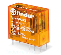Реле 8А, катушка 24 В переменного тока, 405280240000 Finder