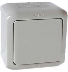 Выключатель IP44 универсальный, серый, 782383 Legrand Forix