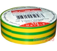 Изолента самозатухающая, 10м, желто-зеленая, e.tape.pro.10.yellow-green Enext p0450007