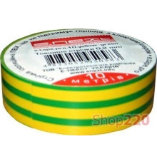 Изолента самозатухающая, 20м, желто-зеленая, e.tape.pro.20.yellow-green Enext p0450014