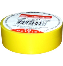 Изолента самозатухающая, 10м, желтая, e.tape.pro.10.yellow Enext p0450002