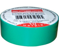 Изолента самозатухающая, 10м, зеленая, e.tape.pro.10.green Enext p0450003