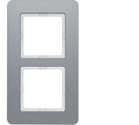 Рамка 2 поста, алюминий, Q.7 Berker 10126074