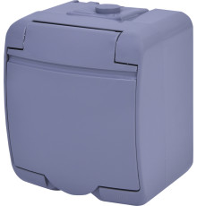 Розетка накладная, серый, IP 54 Hermetics ETI 4668070