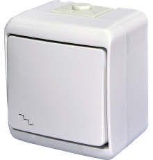 Выключатель проходной с подсветкой, накладной, белый, IP 54 Hermetics ETI 4668009