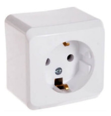 Розетка накладная со шторками, белый, Prima WDE001080 Schneider Electric