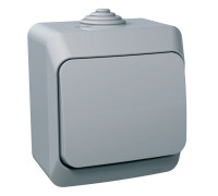 Выключатель накладной, серый, IP 44 Cedar WDE000610 Schneider Electric