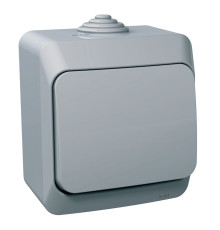 Выключатель проходной накладной, серый, IP 44 Cedar WDE000660 Schneider Electric