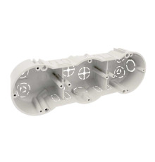 Подрозетник строенный в сплошные стены, KP 64/3 Kopos