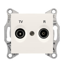 Розетка TV/R проходная, кремовый, Sedna SDN3301823 Schneider