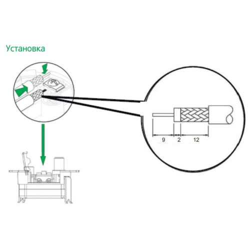 Телевизионная розетка конечная, белый, SDN3201621 Schneider Sedna