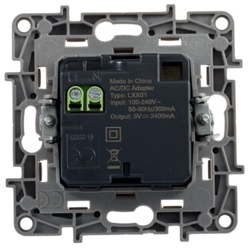 Розетка USB, антрацит, 672694 Legrand Etika