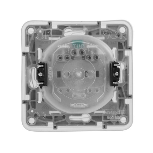 Розетка влагозащищенная IP44 с заземлением, белый, 672232 Legrand Etika