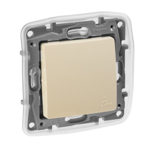 Выключатель влагостойкий IP44, слоновая кость, 672300 Legrand Etika