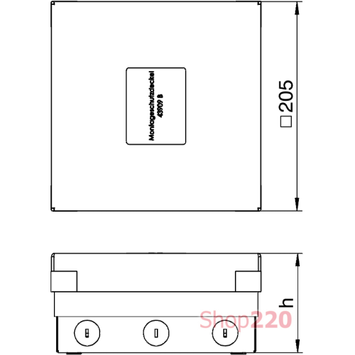 Лючок в пол для розеток UDHome4, латунь, 7427252 Obo Bettermann