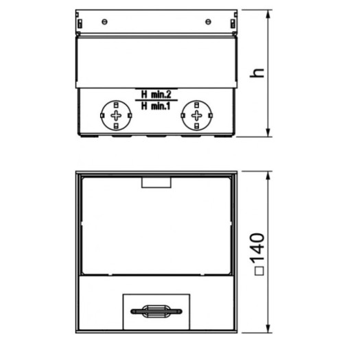 Лючок в пол без розеток, нержавеющая сталь, UDHome2 NEW Obo Bettermann 7368340