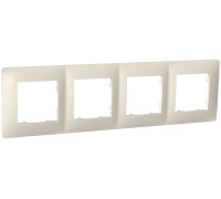 Рамка четвертная CLASSIC, слоновая кость, PLK1040131 Plank Electrotechnic