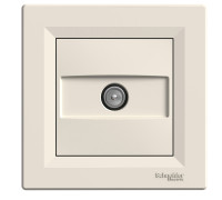 Розетка ТВ проходная, кремовый, EPH3200323 Schneider Asfora