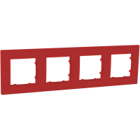 Рамка четвертная NORDIC, бордо, PLK1040332 Plank Electrotechnic