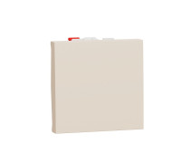 Кнопка, бежевый, 2 модуля, Unica New Schneider NU320644