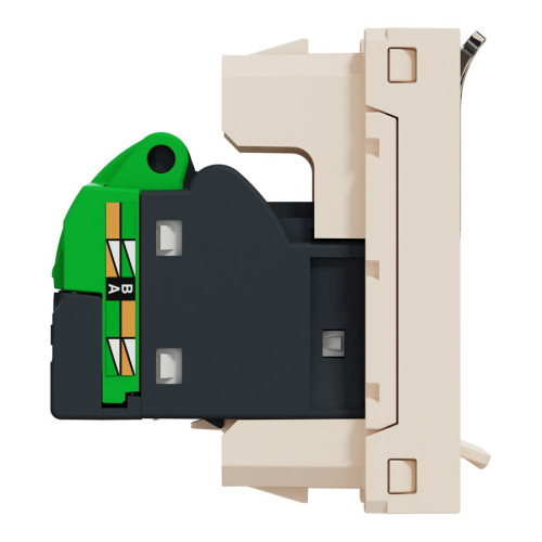 Розетка компьютерная RJ45, 5 UTP, бежевый, 1 модуль, Unica New Schneider NU341044