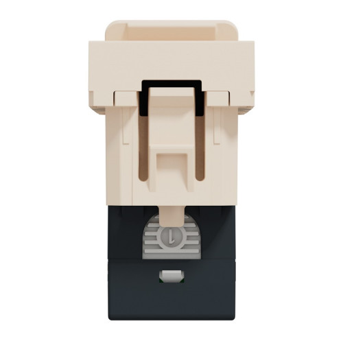 Розетка компьютерная RJ45, 5 UTP, бежевый, 1 модуль, Unica New Schneider NU341044