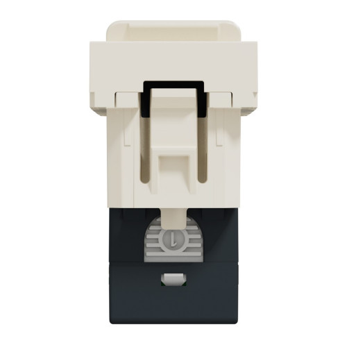 Розетка компьютерная RJ45, 6, UTP, бежевый, 1 модуль, Unica New Schneider NU341444