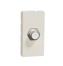 Розетка Coaxial F-type, бежевый, 1 модуль, Unica New Schneider NU346844