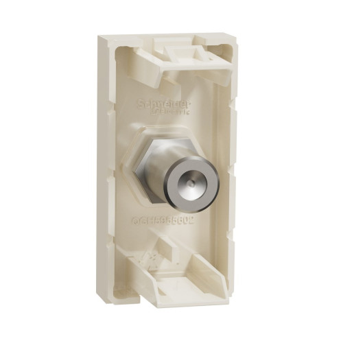Розетка Coaxial F-type, бежевый, 1 модуль, Unica New Schneider NU346844