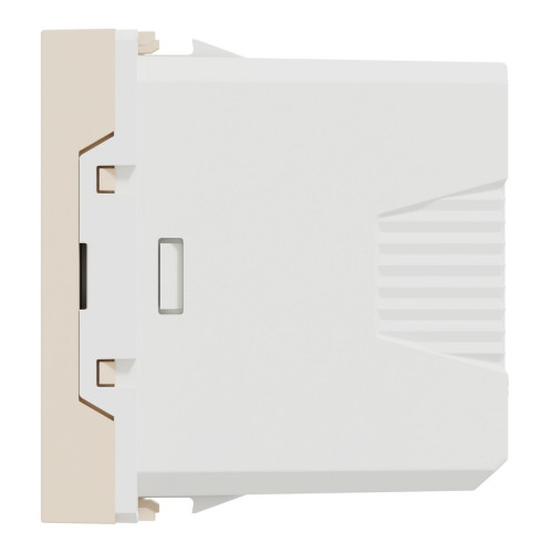 Розетка USB для зарядки, бежевый, 1 модуль, Unica New Schneider NU342844