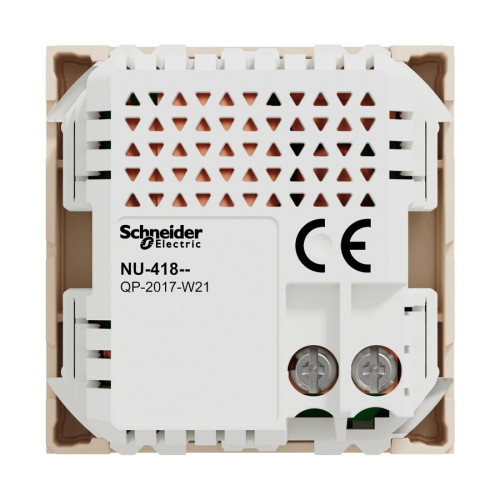 Розетка USB для зарядки, двойная, бежевый, 2 модуля, Unica New Schneider NU341844