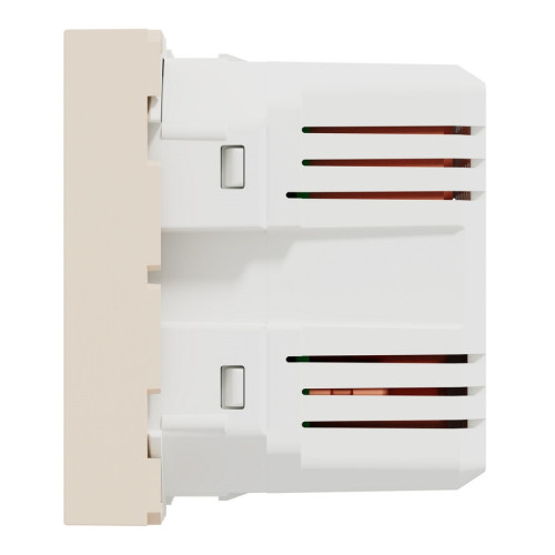 Розетка USB для зарядки, двойная, бежевый, 2 модуля, Unica New Schneider NU341844