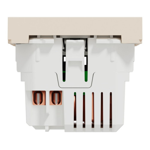 Розетка USB для зарядки, двойная, бежевый, 2 модуля, Unica New Schneider NU341844