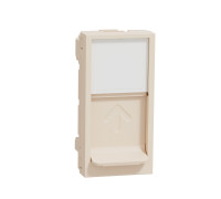 Центральная плата RJ45 Keystone / Systimax, бежевый, 1 модуль, Unica New Schneider NU946044