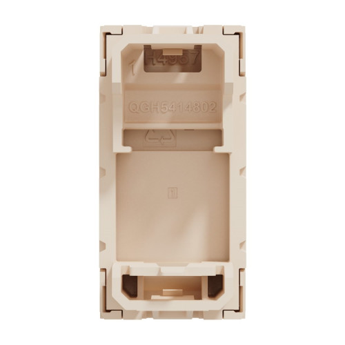 Центральная плата RJ45 Keystone / Systimax, бежевый, 1 модуль, Unica New Schneider NU946044