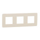 Рамка 3-постовая, бежевый/бежевый, Unica New Schneider NU280644