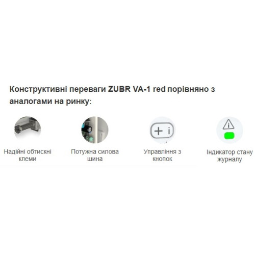 Вольтметр-амперметр однофазный, Zubr VA-1 red