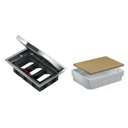 Металлический лючок для розеток, 12 модулей, OptiLine 45 ISM51636 Schneider Electric