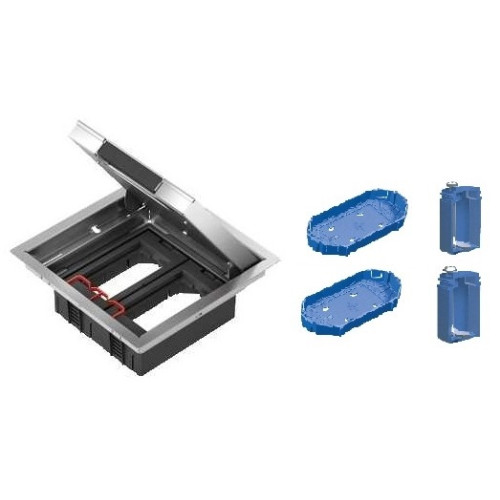 Металлический лючок для розеток, 8 модулей, OptiLine 45 ISM51624 Schneider Electric