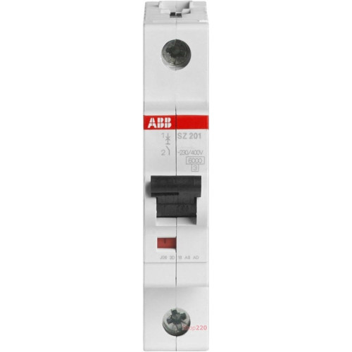 Автоматический выключатель 10А, 1 полюс, тип C, SZ201-C10 ABB 2CDS251025R0104