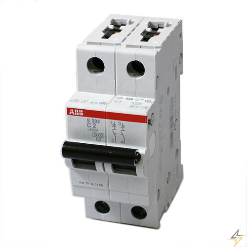 Автомат 32А, 2 полюса, тип C, S202-C32 ABB 2CDS252001R0324
