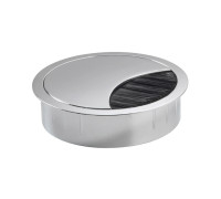 Кабельный вывод (громет), матовый алюминий, Round ASA 040.044.00005