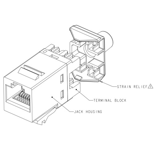 Сетевой модуль RJ-45 UTP категория 5е, SL 110 NETCONNECT, CommScope 1375191-2