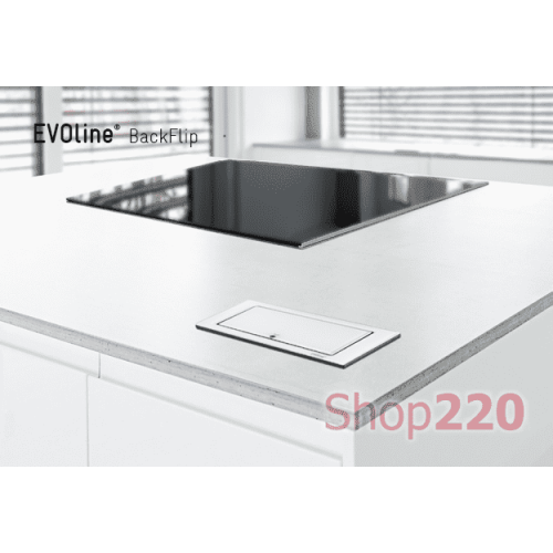 Вращающийся блок розеток 220В+USB, латунь, EVOline BackFlip