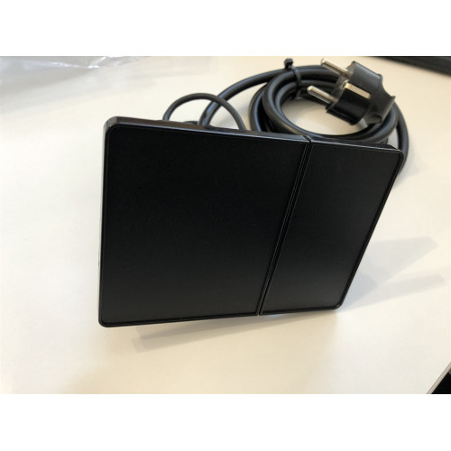 Розетка 220В с USB в столешницу, черный, Versapad ASA 060.08F.00002