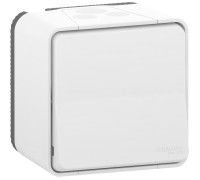 Выключатель влагозащищенный IP55 накладной, белый, Mureva Styl MUR39021 Schneider