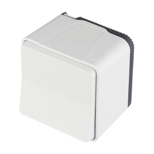 Выключатель влагозащищенный IP55 накладной, белый, Mureva Styl MUR39021 Schneider