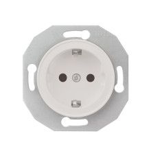 Розетка с заземлением, белый, Renova WDE011103 Schneider