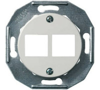 Корпус двойной компьютерной розетки, белый, Renova WDE011701 Schneider