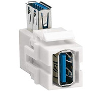 Разъем USB 3.0 угловой типа KeyStone, VZ30UA Hager